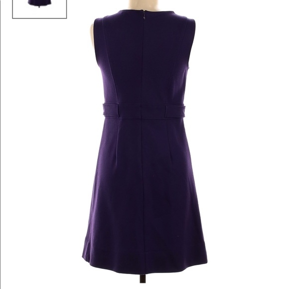 Shoshanna Purple Dress with Belted Waist - Picture 2 of 5